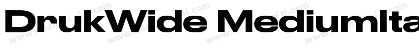 DrukWide MediumItalic字体转换
